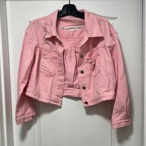 Pink Denim Jacket